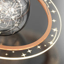 Axya LED Planet Pendant Lamp: Modern Creative Decoration Light for Home Décor