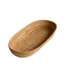 Axyaa Rattan Woven Fruit Bread Snack Basket for Tabletop Storage