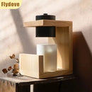 Axyaa Nordic Wood Aromatherapy Candle Lamp LED Desk Lamp