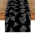 Axyaa Geometric Lines Table Runner for Modern Home Dining Decoration