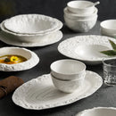 Axyaa Luxury White Ceramic Tableware Set - Bowl and Chopsticks Combination