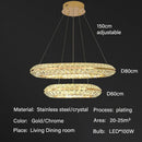 Axyaa Luxury Crystal Chandeliers for Home Villa Lighting in Living Dining Room