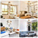 Axyaa 3-Head Wooden Industrial Pendant Chandelier Loft Hanging Lights