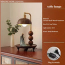 Coconut Shell Lamp - Southeast Asian Style, Bedroom, Living Room Table Lamp by Axyaa