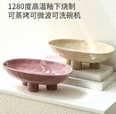Axyaa Ceramic Fruit Tray Heart Candy Snack Dry Living Room Tea Table Basket.