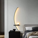 Axyaa Black Gold LED Wall Sconce for Bedroom Study Indoor Lighting