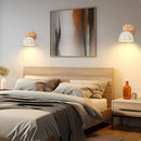 Axyaa Nordic Wooden Wall Light Industrial Sconce for Bedroom Reading E27