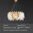 Axyaa Colored Art Glass Luxury Light Fixture for Living Room, Dining Room, Bedroom