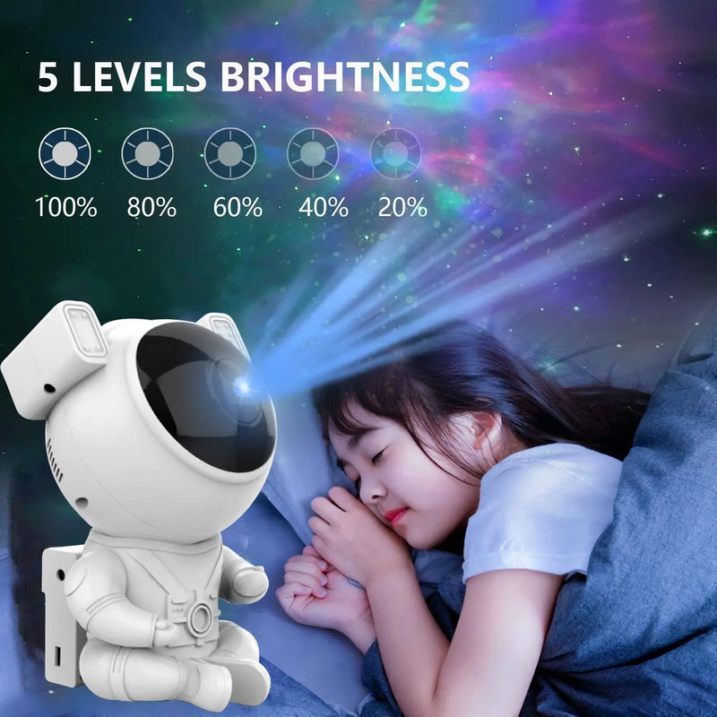 Axyaa Starry Projector Night Light: Astronaut Galaxy Sky Lamp for Home Decor, Kids Gift
