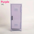Axyaa Pink Lavender Small Cabinet Metal Desktop Storage Organizer