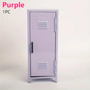 Axyaa Pink Lavender Small Cabinet Metal Desktop Storage Organizer