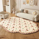Luxury Axyaa Christmas Living Room Carpet with Special Sofa Fit, Coffee Table Comfort Rug