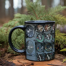 Axyaa Aerospace Aircraft Instrument Panels Coffee Mug Black Ceramic Astronaut Gift