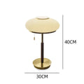 Axyaa Glass White LED Desk Lamp Nordic Bedroom Lighting