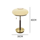 Axyaa Glass White LED Desk Lamp Nordic Bedroom Lighting