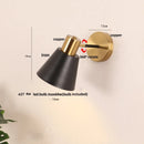 Axyaa Black Iron LED Wall Sconce Modern Simple Bathroom Vanity Light