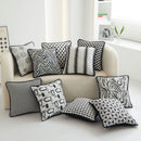 Axyaa Geometric Chenille Throw Pillowcase for Home and Sofa Décor, 45X45 Size