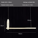 Axyaa Deluxe Crystal Pendant Chandelier - Modern Dimmable LED Lighting Fixtures