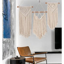 Axyaa Boho Cotton Tapestry with Fringe - Stylish Wall Art, Home Decor Piece.