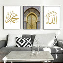 Axyaa Islamic Arabic Calligraphy Canvas Wall Art for Living Room Decor
