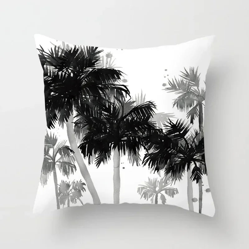 Axyaa Black and White Nordic Style Car Pillowcase Sofa Pillow Cover