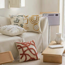 Axyaa Nordic Chenille Embroidery Tufted Cushion Cover for Sofa