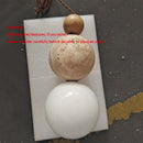 Axyaa Scandinavian Style Round Gourd Table Lamp