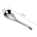 Axyaa Stainless Steel Soup Spoon with Long Handle - Large Capacity Spoons