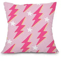 Axyaa Preppy Pillowcase Square Cushion Cover for Sofa Bedroom