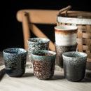 Axya Ceramic Tea Water Drinking Cup Set Jap Casual Sushi Turkish Vintage Mug