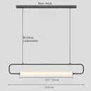 Axyaa Nordic LED Pendant Light - Minimalist Iron Chandelier for Dining Room