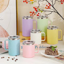 Axyaa 650ML Double Layer Insulated Coffee Cup with Lid