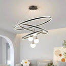 Axyaa Nordic Stair Chandelier Pendant Lights, Ceiling Light for Living Room Bedroom Dining Room