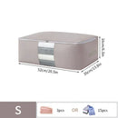 Axyaa Clothes Storage Bag: Quilt Organizer Box with Handle - Home Pillow Blanket Wardrobe Organizer