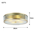Axyaa Vintage Copper Glass Ceiling Light for Home Energy Efficient Lighting