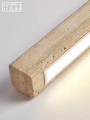Axyaa Stone Chandelier Pendant Light - Travertine Kitchen Island Lamp