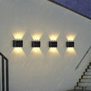 Axyaa Solar LED Courtyard Lights - Outdoor Waterproof Garden Wall Lamp
