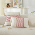 Axyaa Geometric Boho Cotton Cushion Cover for Home Decor