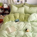 Axyaa Double Winter Milk Fleece 4-Piece Bedding Set, Flannel Double Series
