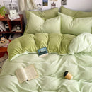 Axyaa Double Winter Milk Fleece 4-Piece Bedding Set, Flannel Double Series