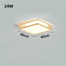 Axyaa Japanese Style Wood Ceiling Lamp - Modern Living Room Bedroom Lighting
