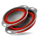 Axyaa Silicone Collapsible Drain Basket: Kitchen Tool for Washing Vegetables & Fruits