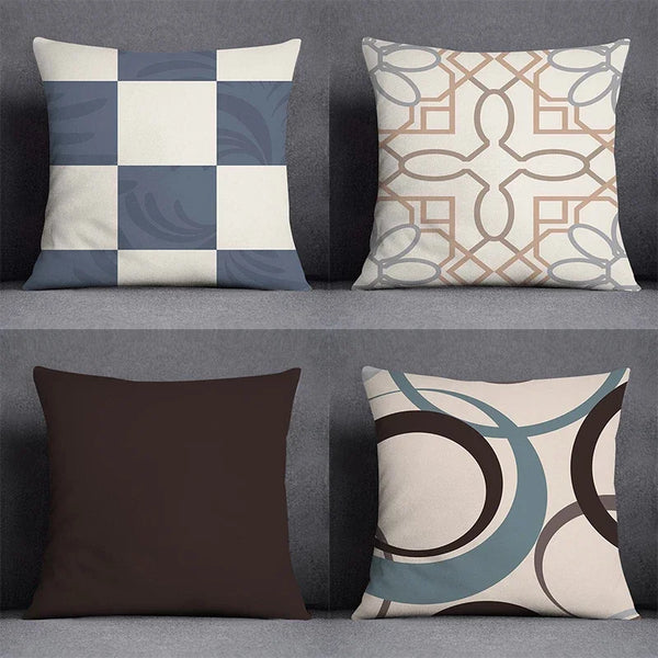 Axyaa Floral Geometric Pillowcase Set Home Decor