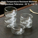 Axyaa Glass Teacup Tea Infuser Set - Heat Resistant Drinkware Mug