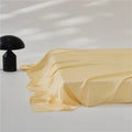 Axyaa Luxury Lyocell Flat Sheet, Smooth Silky Grey Bed Sheet for Cooling & Breathable Summer Sleep