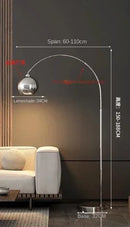 Axyaa Designer Fishing Floor Lamp: Italian Luxury for Living Room Ambiance