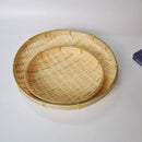 Axyaa Handmade Bamboo Sieve Raft Dustpan Bread Basket Storage Organizer