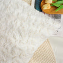 Axyaa Rabbit Fur Cushion Cover: Soft Plush 45x45cm for Cozy Home Decor