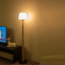 Axyaa Glass Floor Lamp: Modern Simple LED Reading Desk Lamp for Living Room or Bedroom