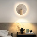 Axyaa Vintage LED Wall Lamps with Pull Chain Switch, Yellow Travertine Effect